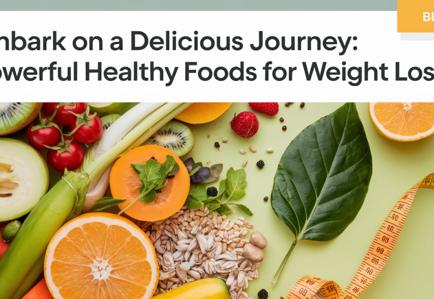 Embark on a Delicious Journey: Powerful Healthy Foods for Weight Loss